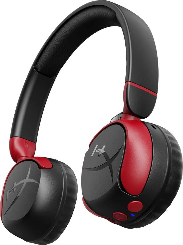 Belaidės žaidimų ausinės HP HyperX Cloud Mini (7G8F1AA), Juodos ir raudonos spalvos