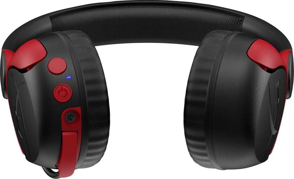 Belaidės žaidimų ausinės HP HyperX Cloud Mini (7G8F1AA), Juodos ir raudonos spalvos