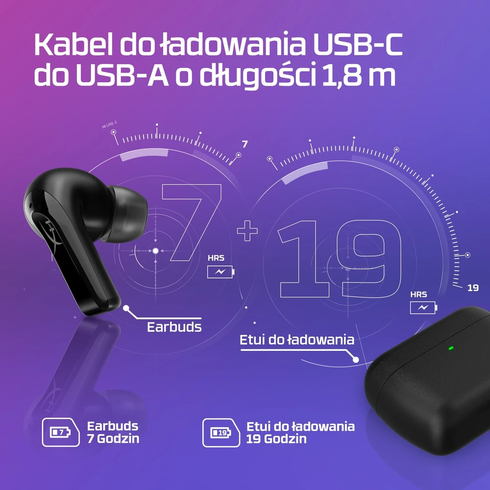 Ausinės HyperX Mix Buds 2 Juoda (7D0A4AA)