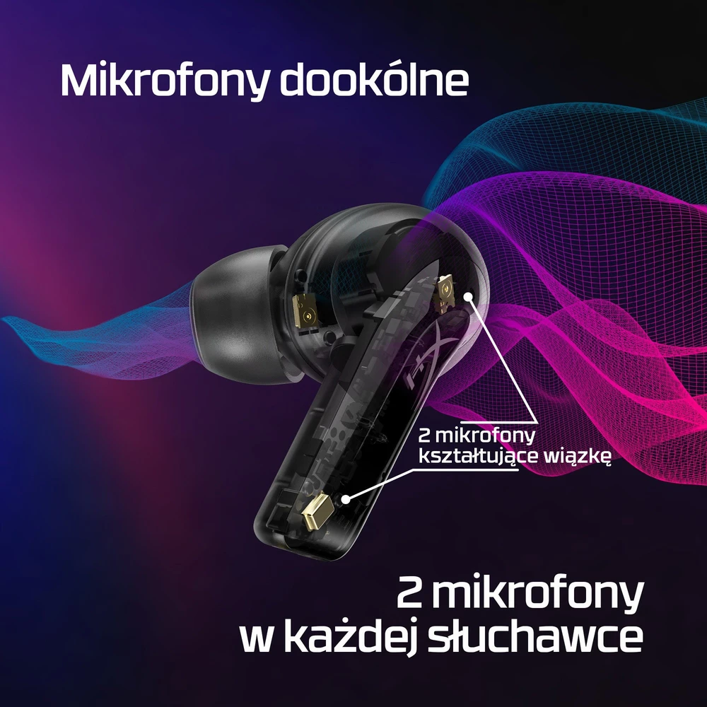 Ausinės HyperX Mix Buds 2 Juoda (7D0A4AA)