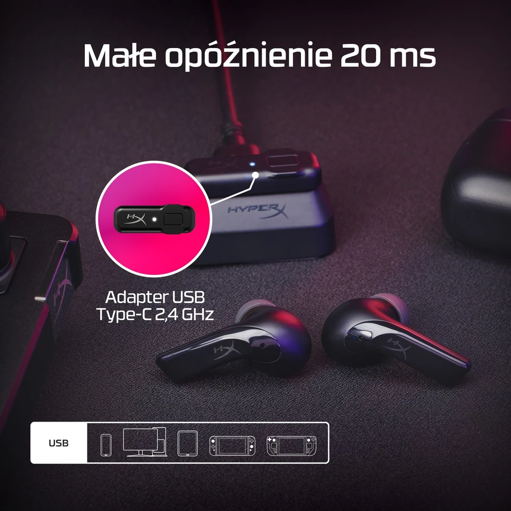 Ausinės HyperX Mix Buds 2 Juoda (7D0A4AA)