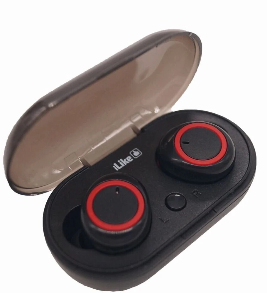 Ausinės iLike belaidės Bluetooth ausinės IBE01 juodos (IBE01BK)