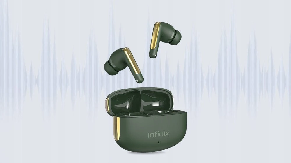 Infinix „Xbuds NC-XE28“ į ausis įdedamos ausinės, žalios