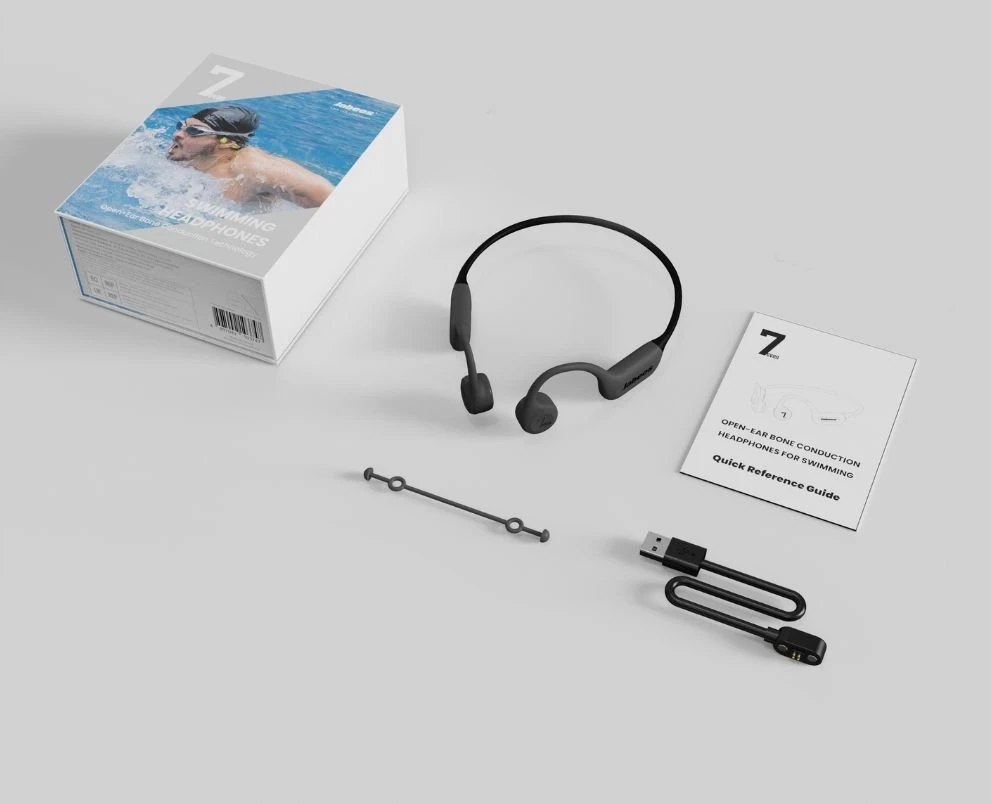Ausinės „Kostne“ sportinės plaukimo „Jabees 7seven“ IP68 32GB Bluetooth 6.0 / 7seven