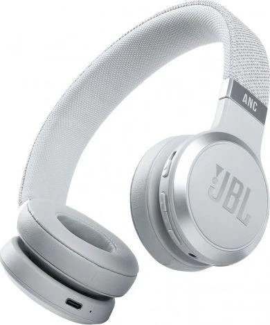 Belaidės Ausinės su aktyviu triukšmo slopinimu JBL Live 460NC, Balta |  Varle.lt