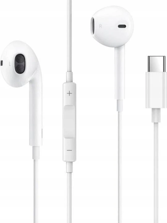 JELLICO su laidu ausinės EP2A USB-C su mikrofonu 1.2M Baltas