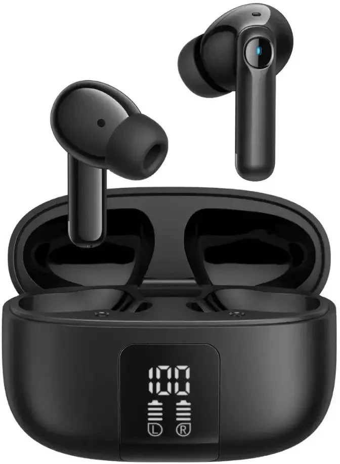 Ausinės Joyroom Earphone Funpods Bluetooth True Belaidės BT 5.4 ,TWS, Juodas (JR-FN3)