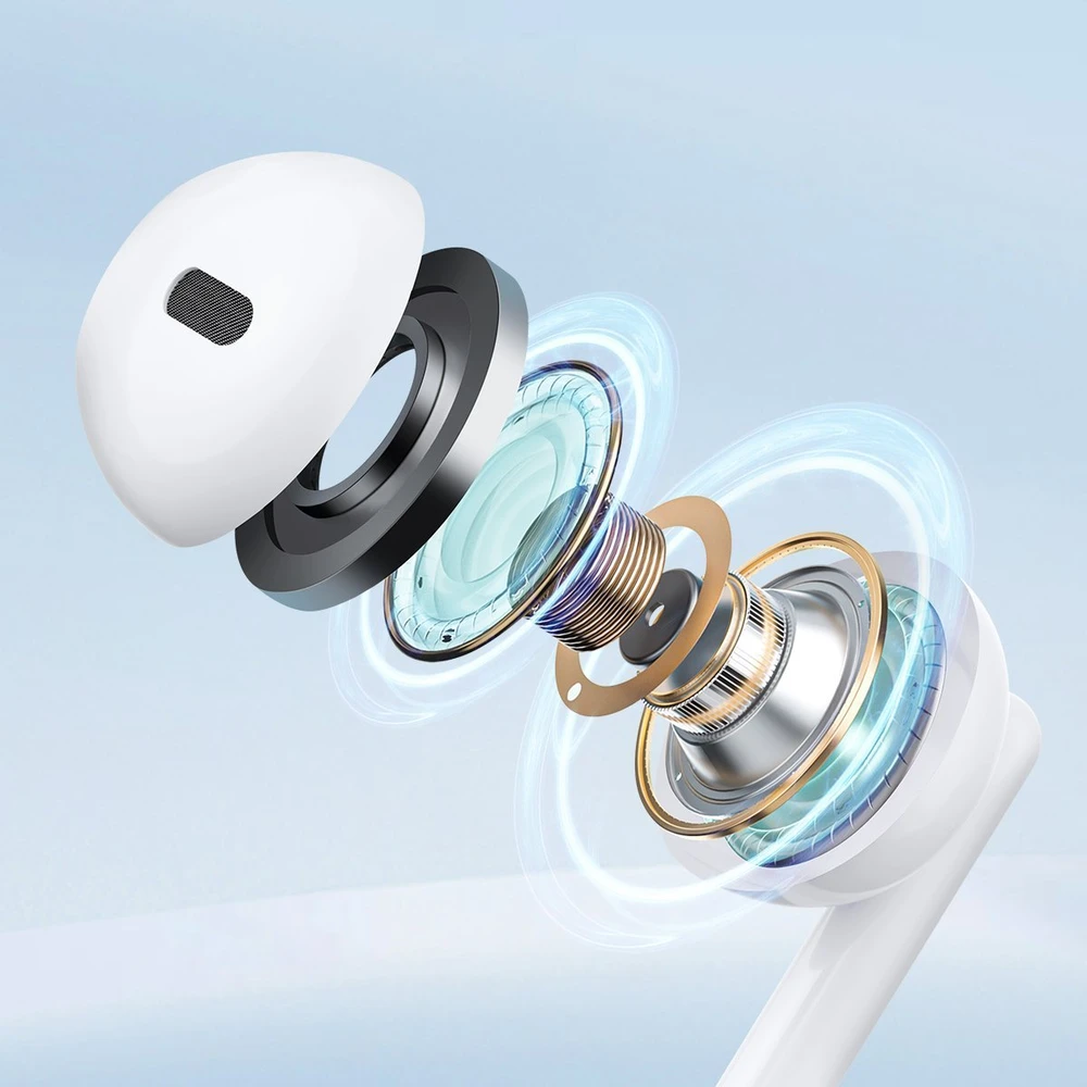 Joyroom Laidinės ausinės JR-EW01, pusiau į ausį (baltos)