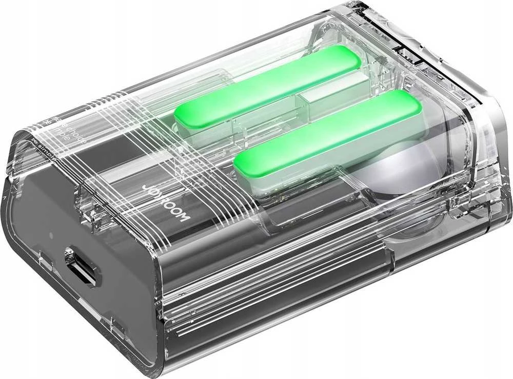 TWS Joyroom JR-TC1 IceLens Series belaidės ausinės su LED lights – juodos spalvos
