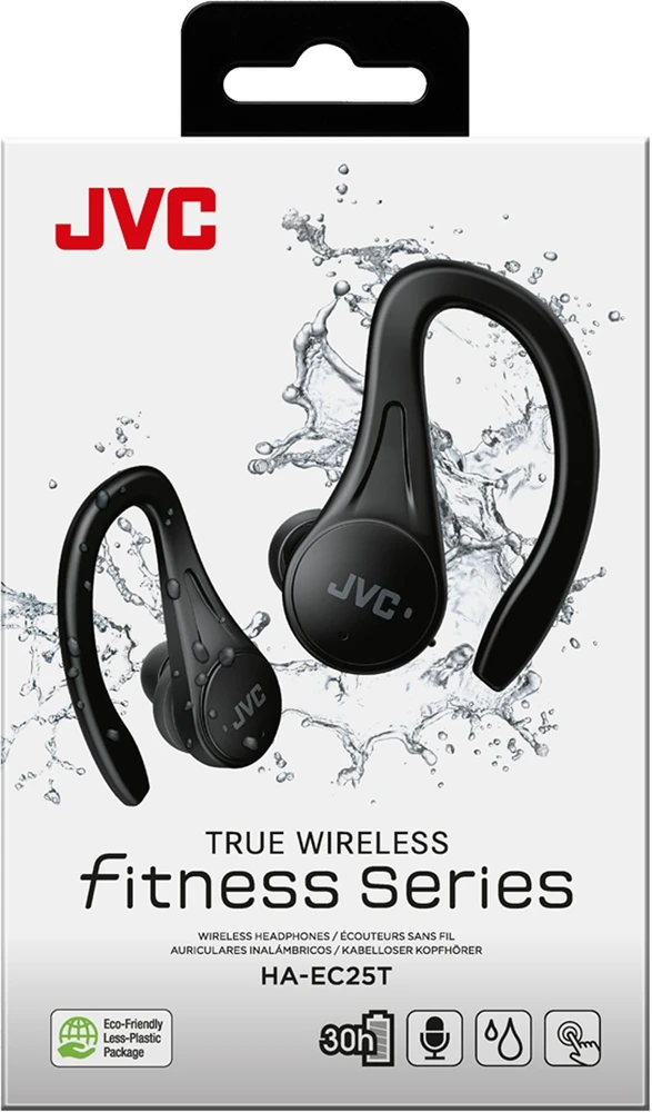 JVC HA-EC25TBU - Įstatomos į ausis ausinės, juodas