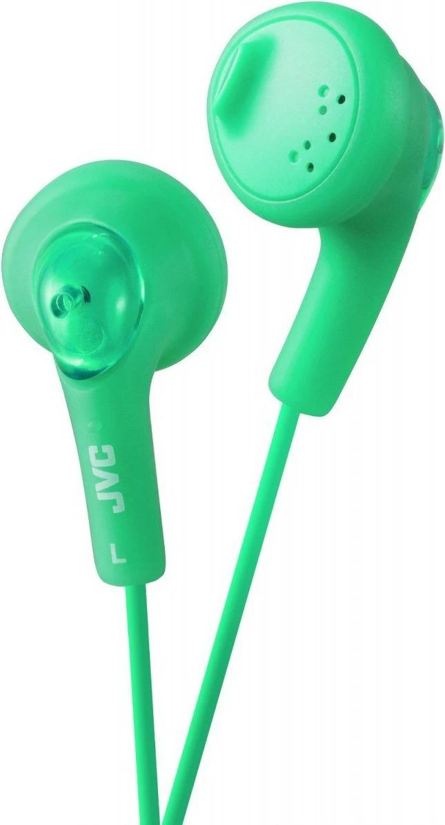 Į ausis įkišamos Ausinės JVC HA-F160GEP "Bass boosting" technologija, "Gumy", žalios