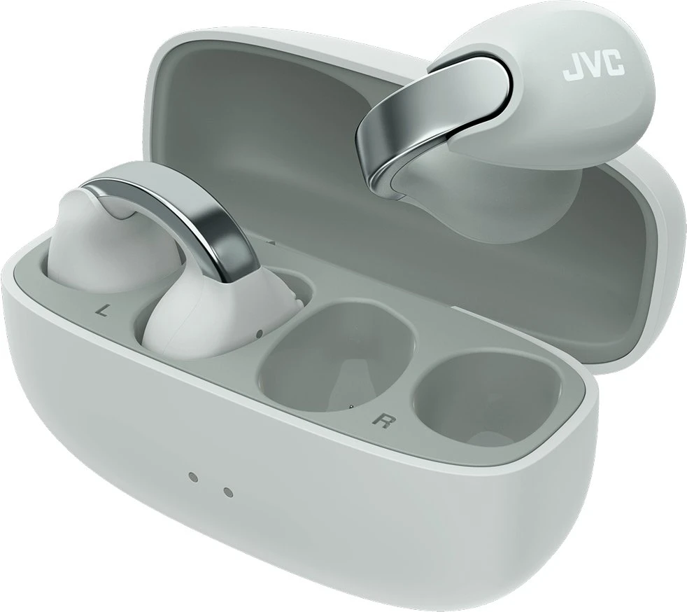 JVC HA-NP1THU - open-back TWS earcuff ausinės, pilkas