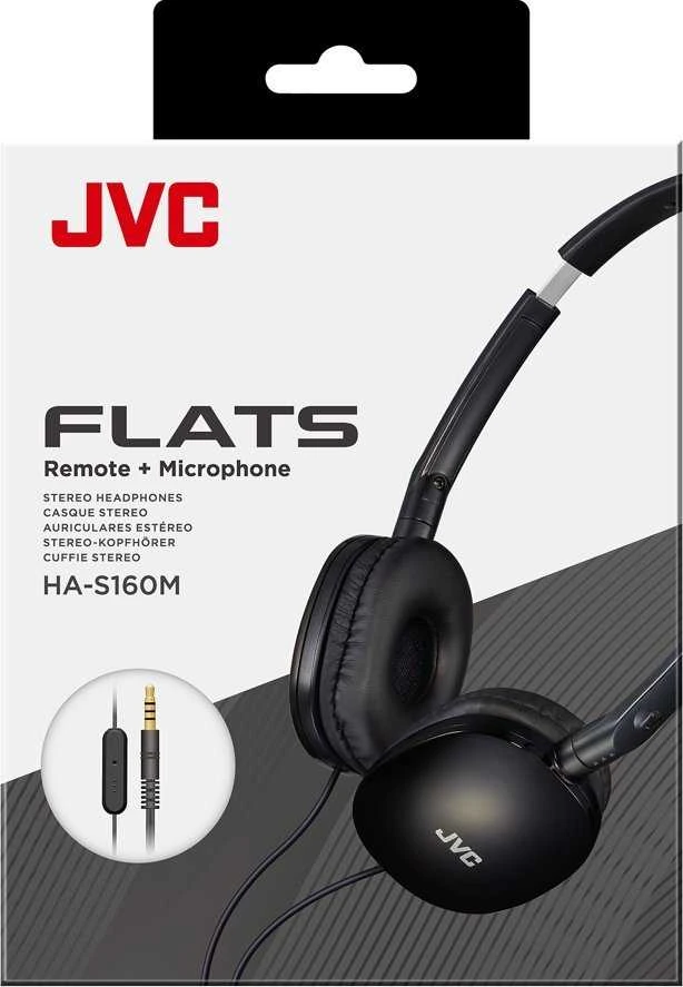 JVC, HA-S160MBU, juodos sp. dinaminės ausinės