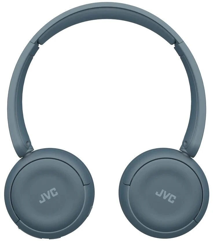 JVC, HA-S59W-AU, retro mėlynos sp. dinaminės ausinės, mikrofonas
