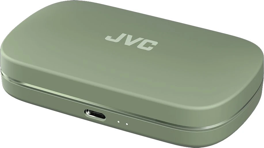 JVC, HA-NP40T-GU, žalios sp. dinaminės ausinės