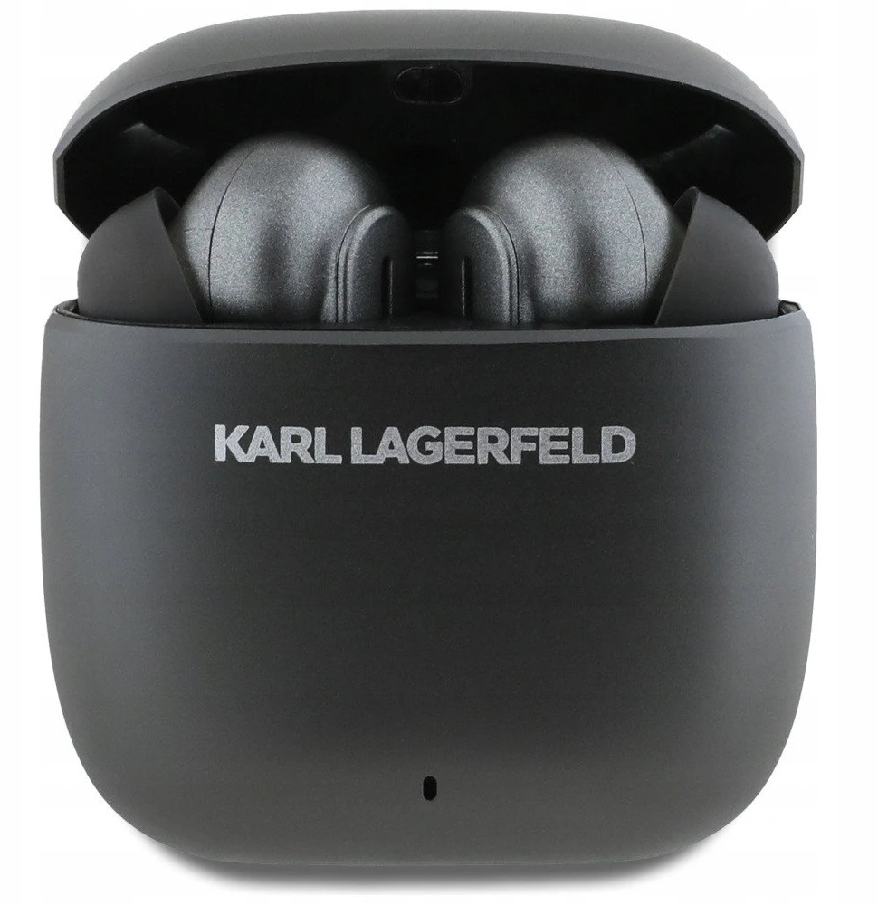 Karl Lagerfeld Elongated Logo ANC/ENC TWS belaidės ausinės juodos spalvos