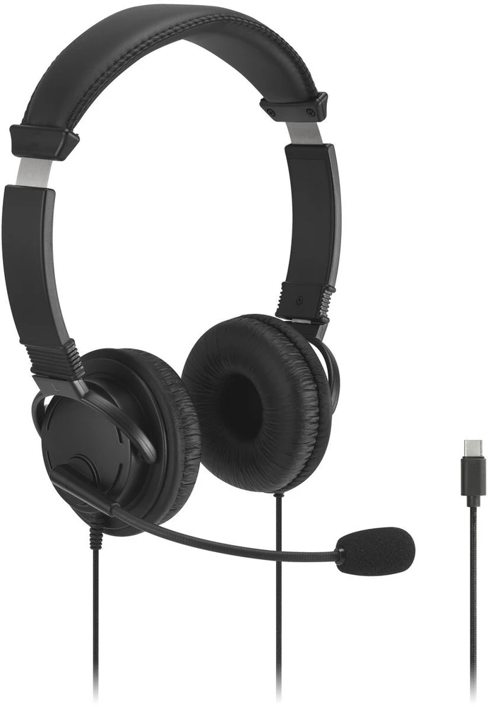 Kensington ausinės su mikrofonu ir USB-C jungtimi