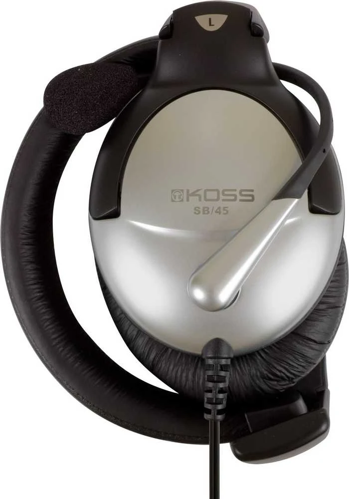 Koss | Ausinės | SB45 | su laidu | Ant ausų uždedamos | Mikrofonas | Sidabrinis/Juodas | Noise canceling