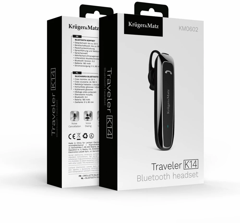 Kruger & Matz Ausinės „KrugerMatz Traveler K14“ „Bluetooth“ ausinės