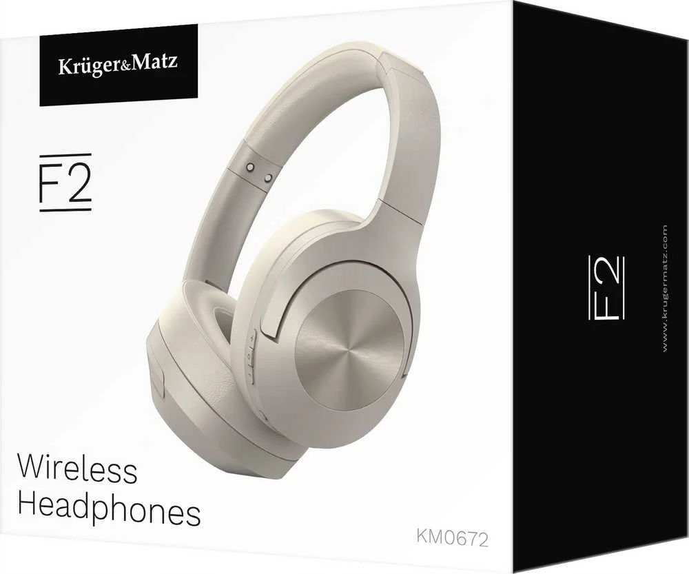 Kruger & Matz F2 belaidės ausinės, pilkos
