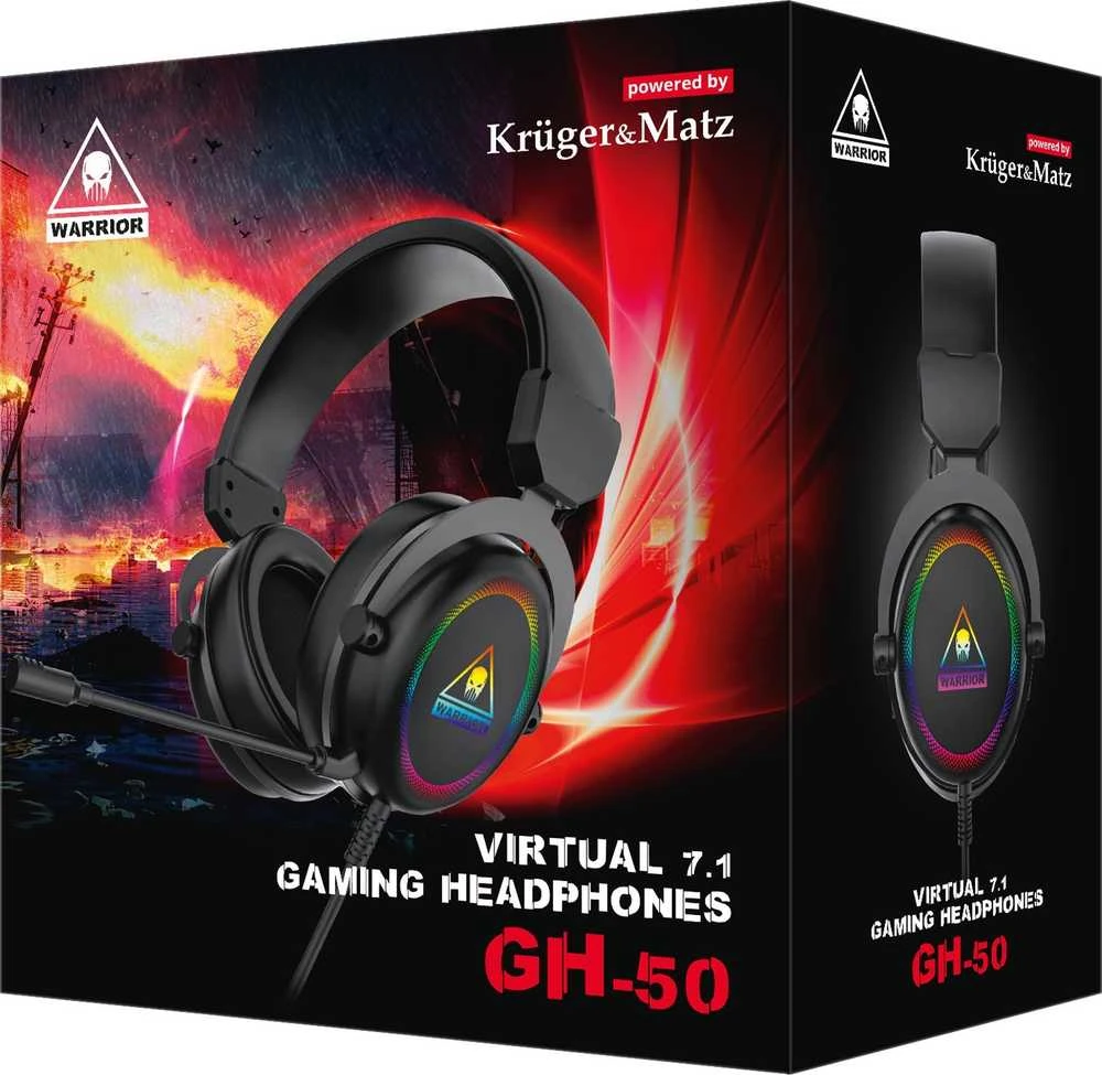 Kruger & Matz Warrior GH-50 žaidimų ausinės