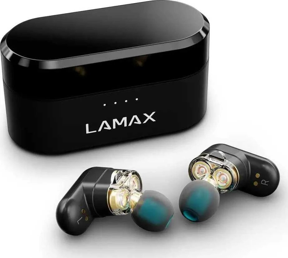 LAMAX Duals1 įdedamos ausinės – juodos