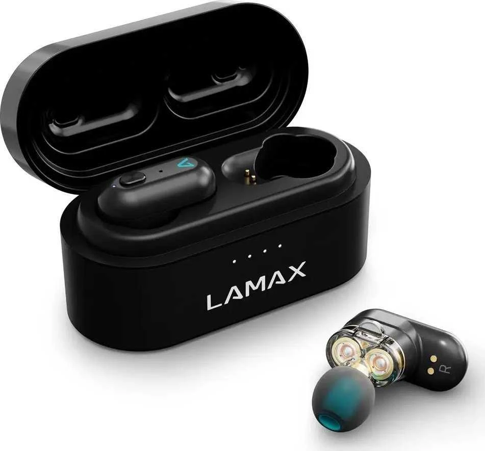 LAMAX Duals1 įdedamos ausinės – juodos