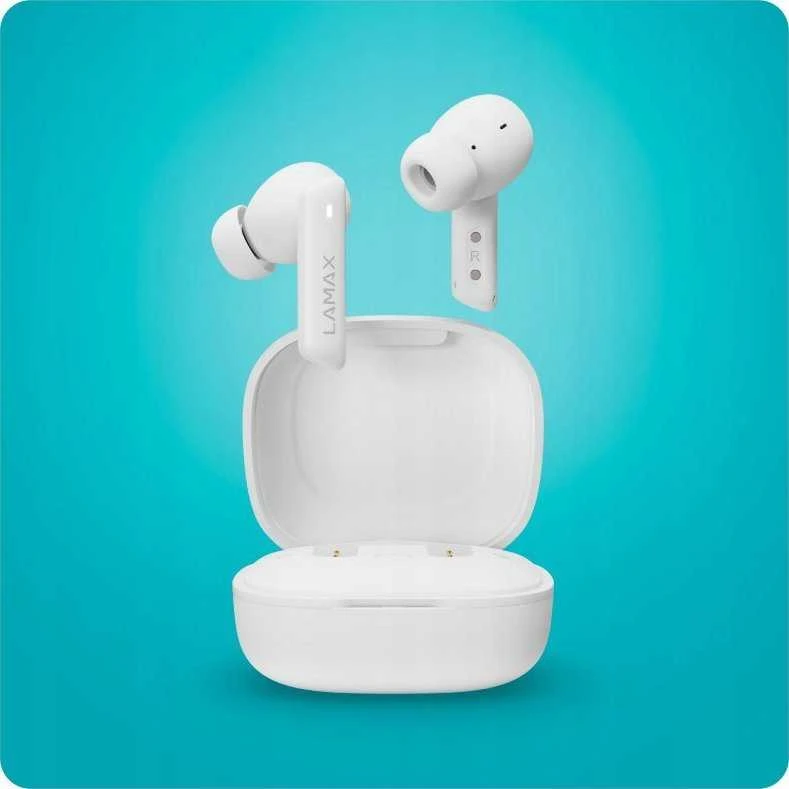 Ausinės Lamax In-Ear Clips1 ANC baltas BT 5.3 Akku 44 Std. retail