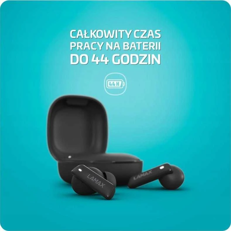 Ausinės Lamax Clips1 ANC Laisvų rankų įranga Bevielis Įkišamos į ausį Skambučiai / muzika C tipo USB Bluetooth Juoda
