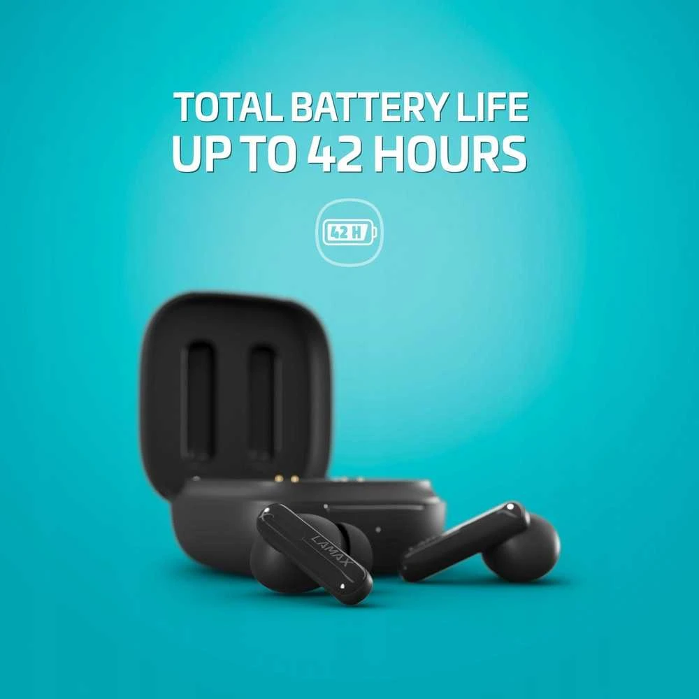 Ausinės Lamax In-Ear Clips1 Plus juodas BT 5.3 Akku 42 Std. retail