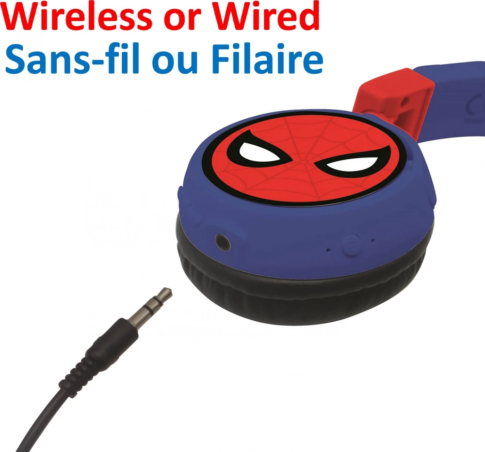 Sulankstomos ausinės 2 viename SpiderMan Lexibook