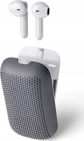 Lexon Speakerbuds belaidės ausinės su Bluetooth Speaker pilkos spalvos LA127G