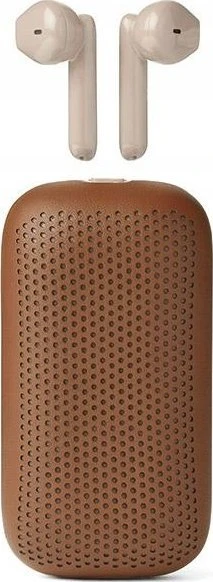 „Lexon Speakerbuds“ belaidės ausinės su „Bluetooth“ garsiakalbiu, camel LA127C