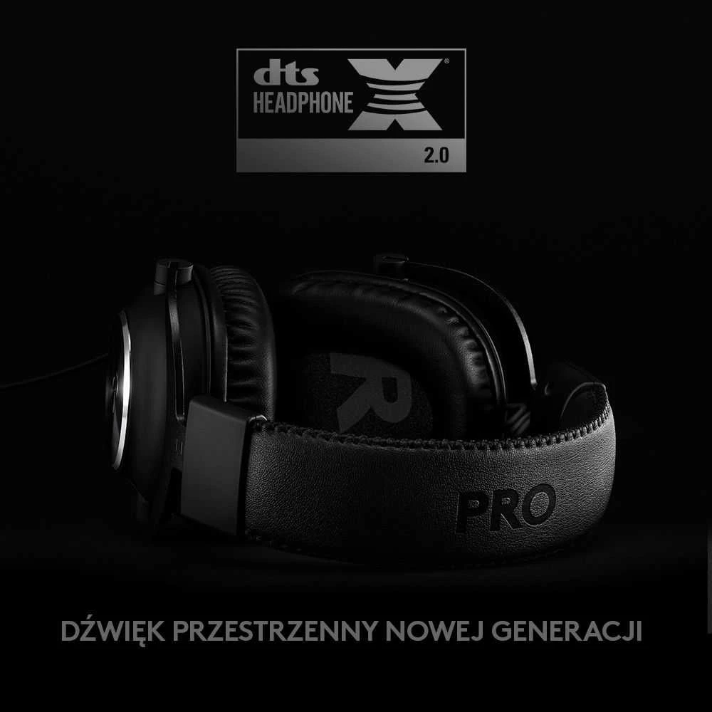 Belaidės žaidimų ausinės Logitech PRO X serijos, Juodos spalvos