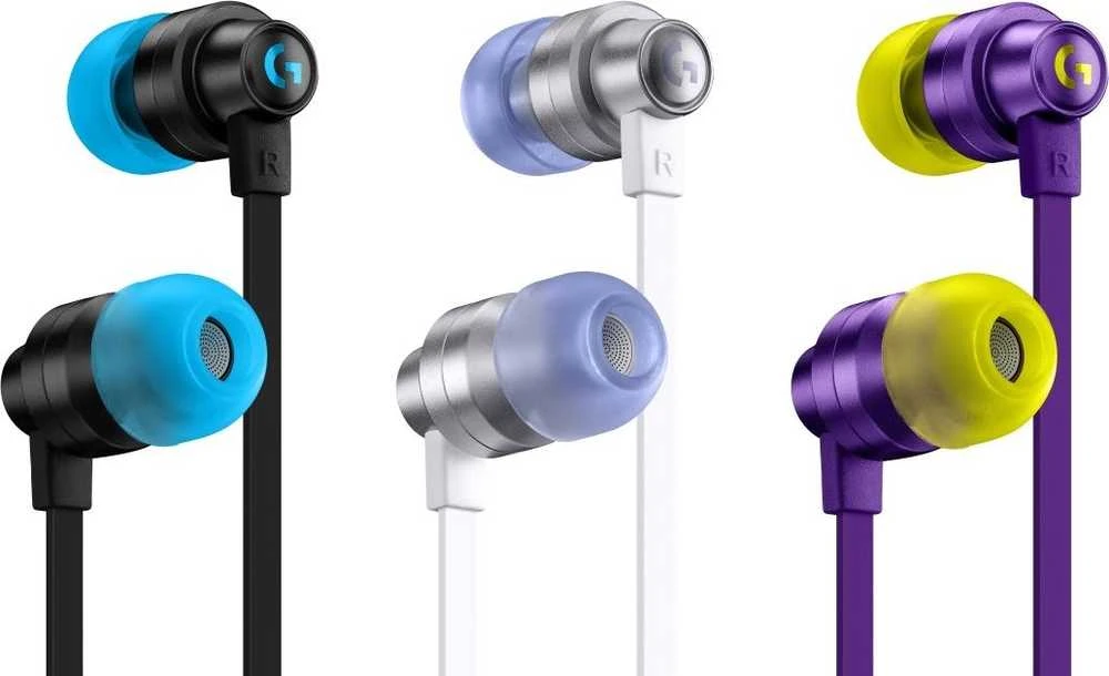 Į ausis įkišamos ausinės žaidimams Logitech G333, Violetinė