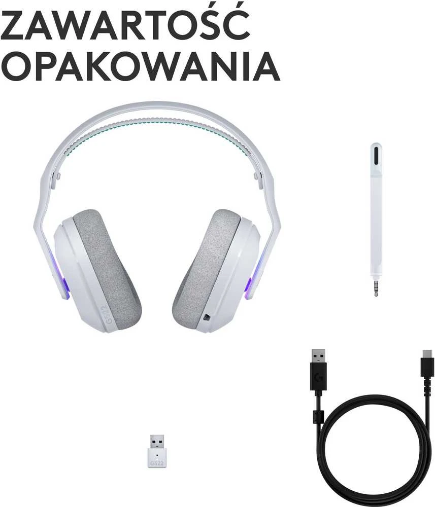 Ausinės Logitech G522 Baltas