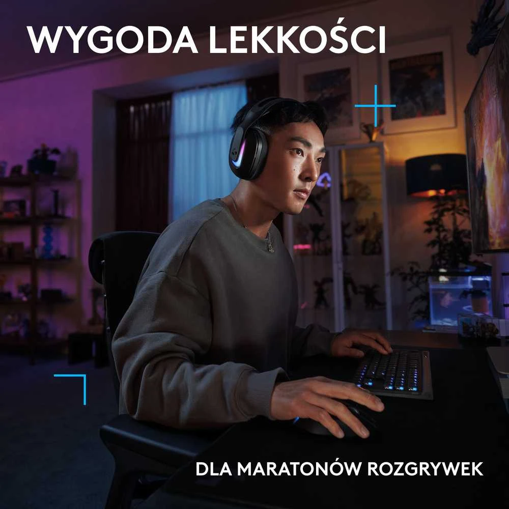 Logitech G522 Lightspeed Belaidės  Ausinės Žaidimams, Juodos