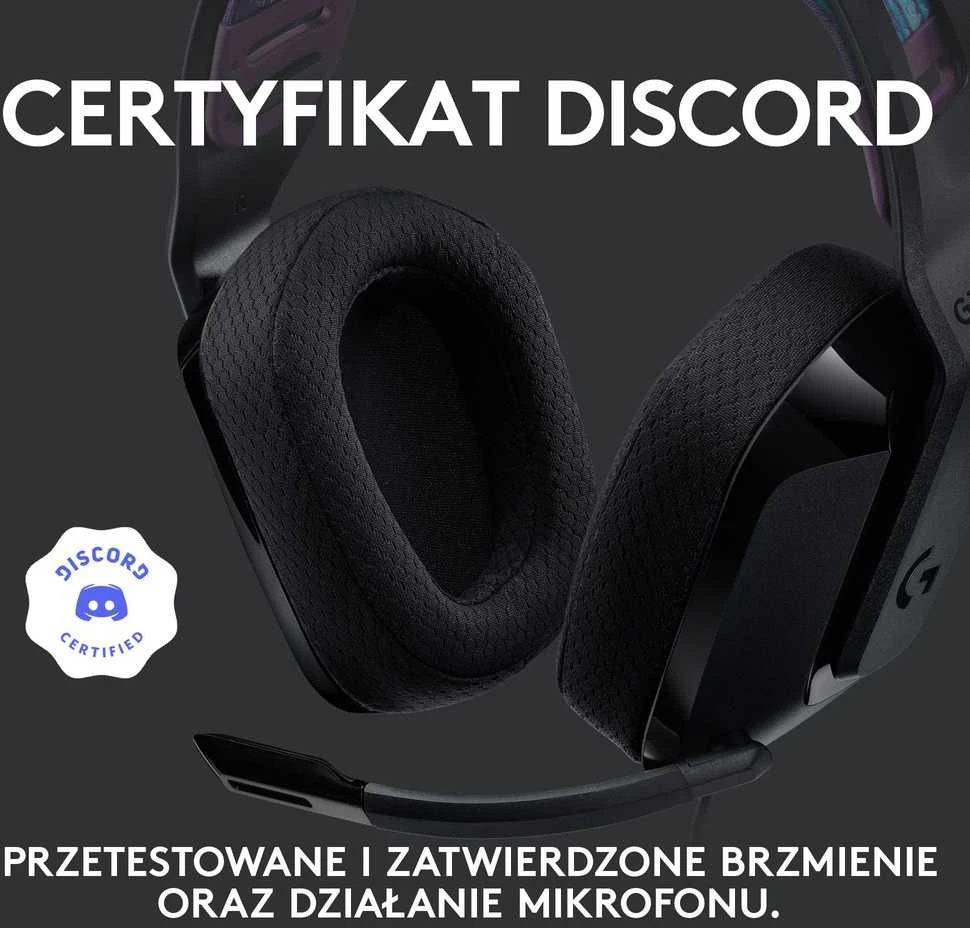 Logitech G535 Lightspeed belaidės ausinės žaidimams, Juodos spalvos