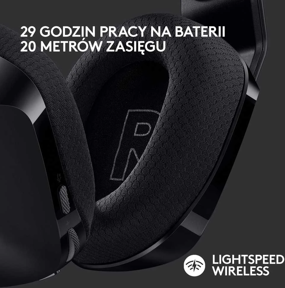 Belaidės ausinės Logitech G733 Lightspeed, Juodos spalvos
