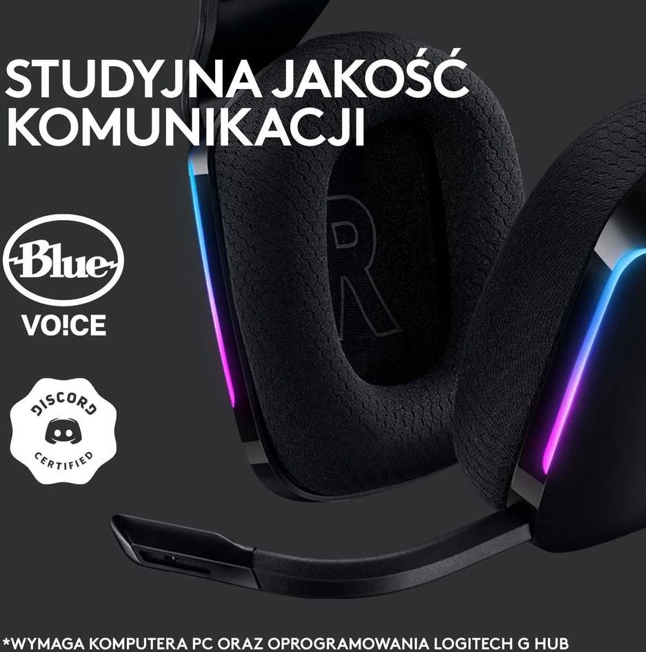Belaidės ausinės Logitech G733 Lightspeed, Juodos spalvos