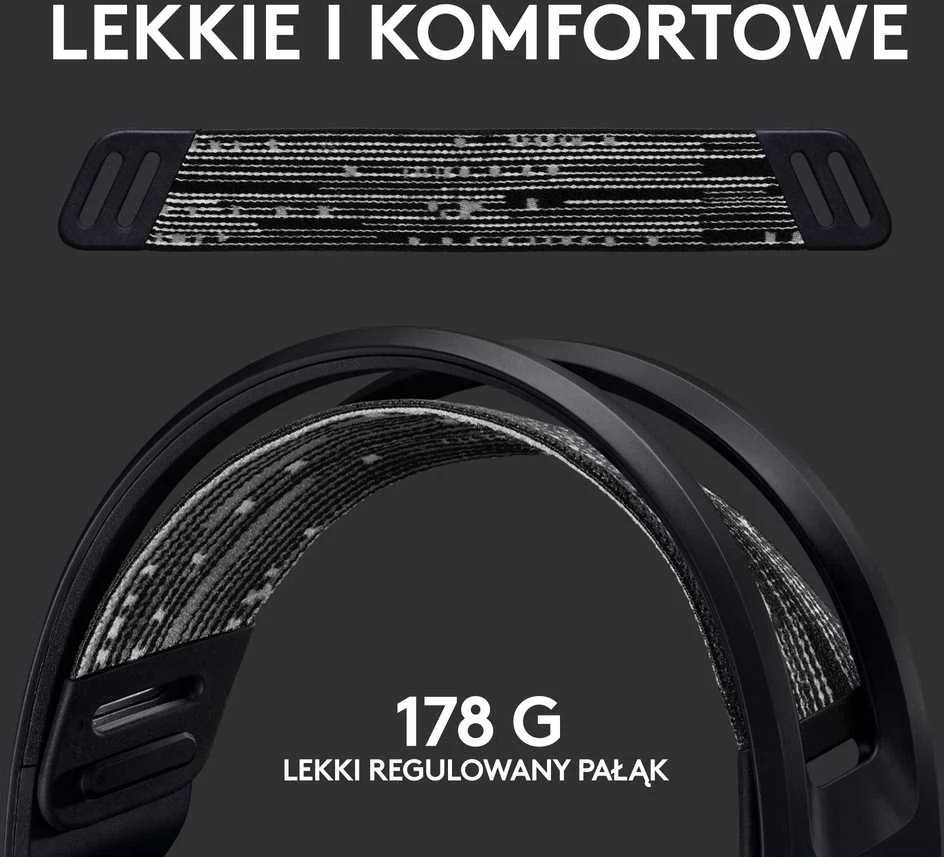 Belaidės ausinės Logitech G733 Lightspeed, Juodos spalvos