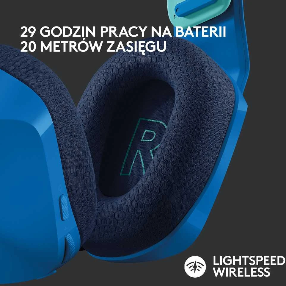 Belaidės ausinės Logitech G733, LIGHTSPEED, RGB, Mėlynos spalvos