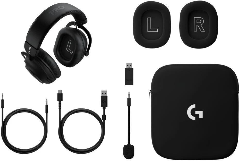 LOGITECH G PRO X3 LIGHTSPEED Belaidės Ausinės Žaidimams - Juodas - 2.4GHZ - EMEA28i - 935