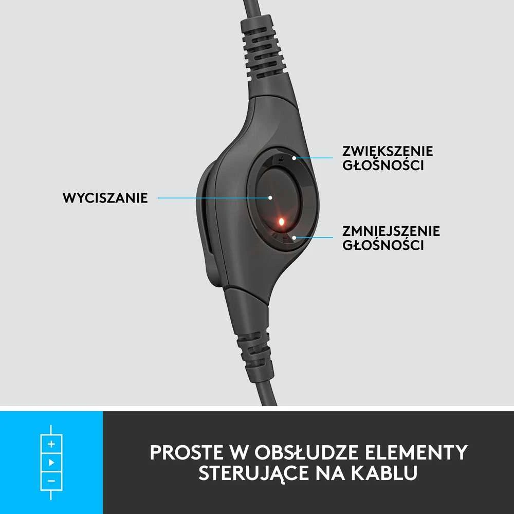 Universalios ausinės Logitech H390, su mikrofonu, USB jungtis