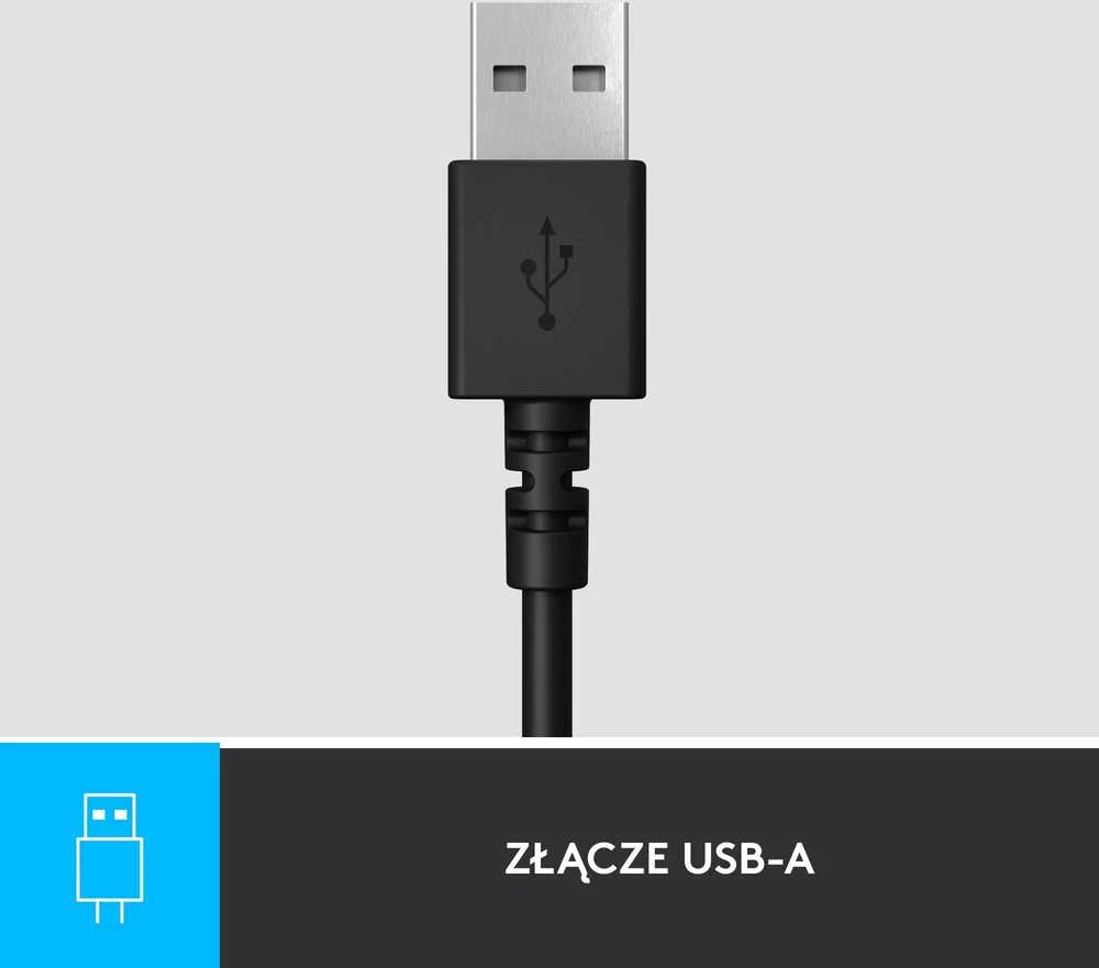 Universalios ausinės Logitech H390, su mikrofonu, USB jungtis