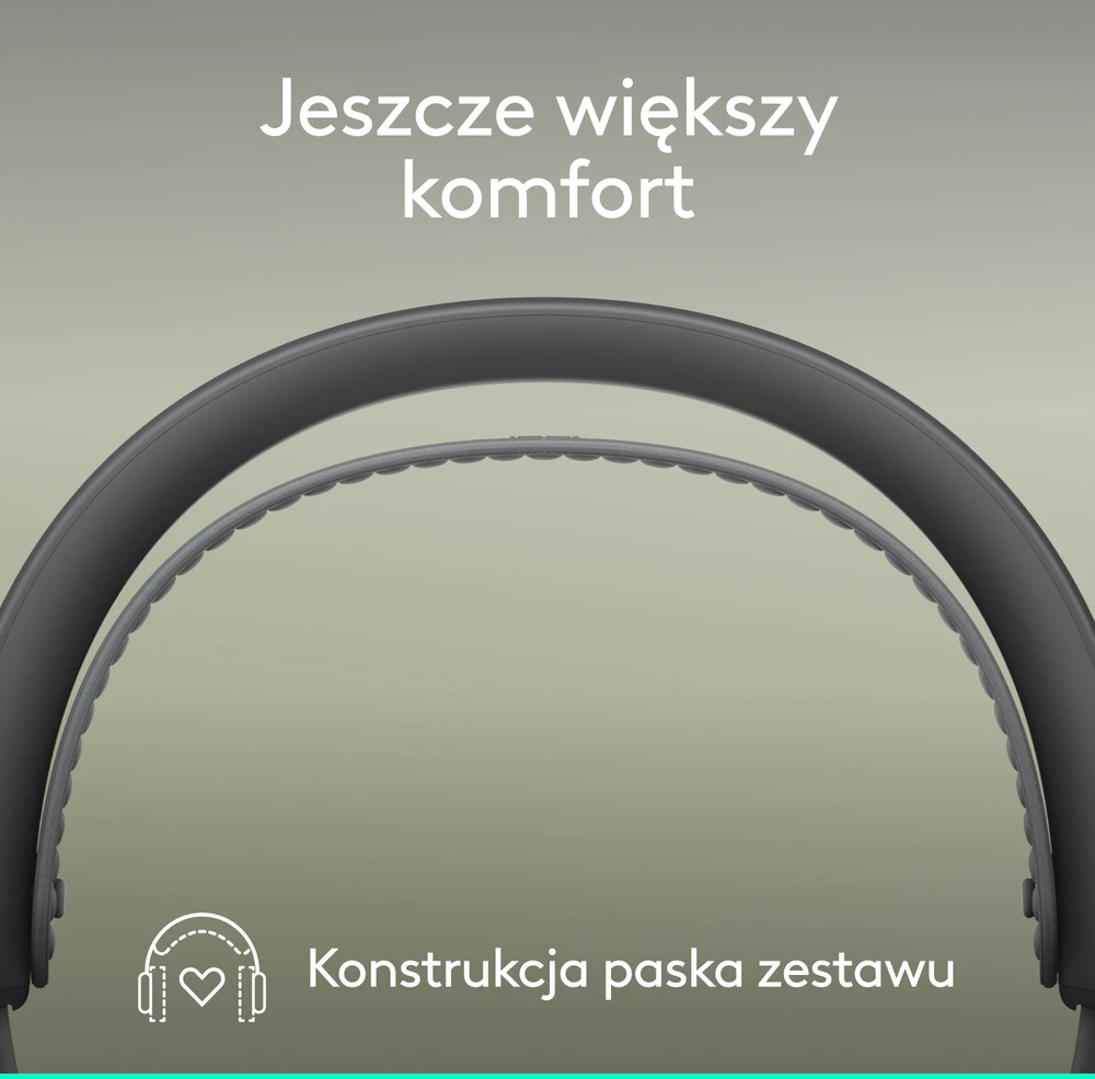 Ausinės „Logitech Zone Belaidės 2“ grafito spalvos
