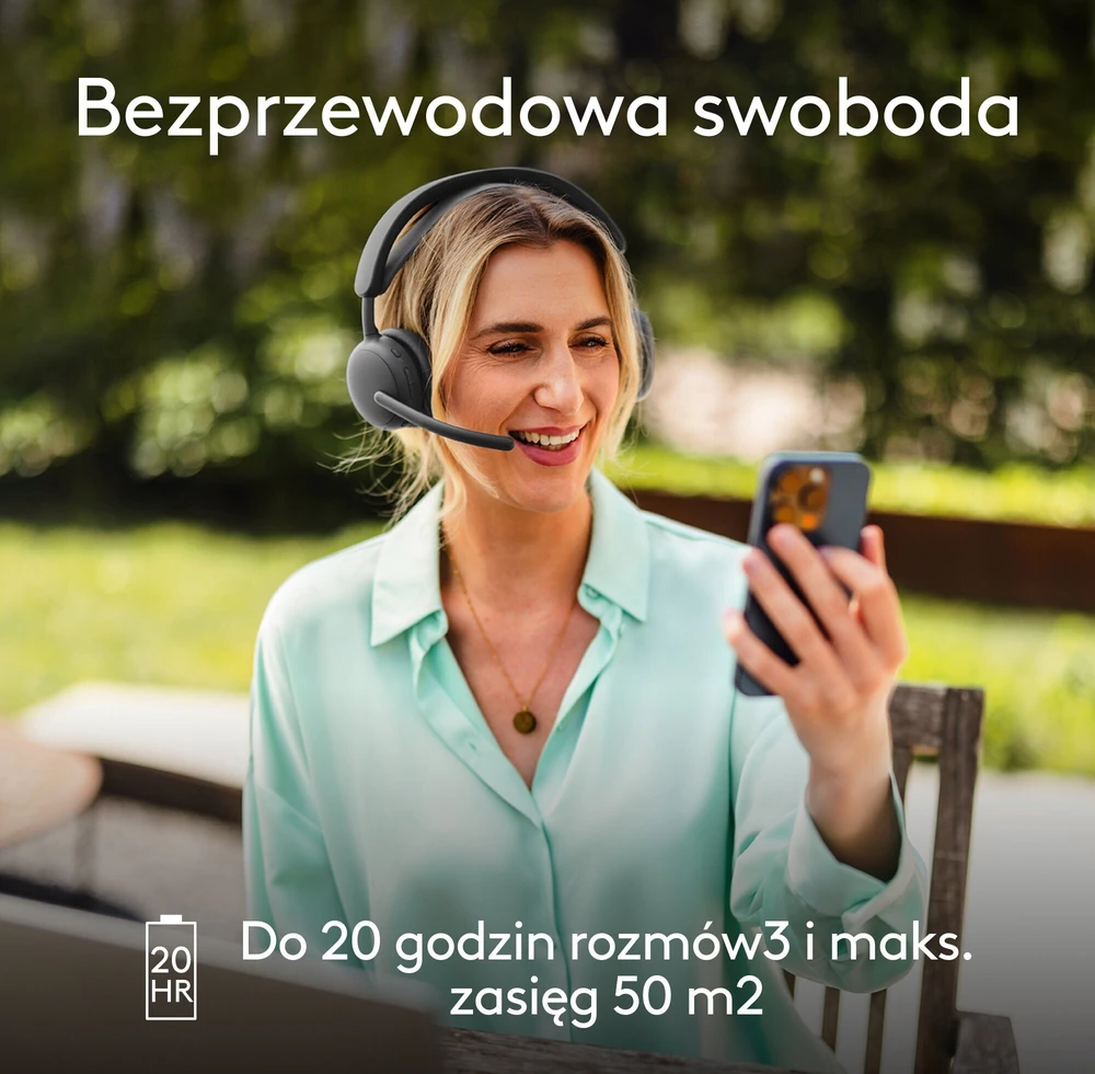 Ausinės „Logitech Zone Belaidės 2“ grafito spalvos
