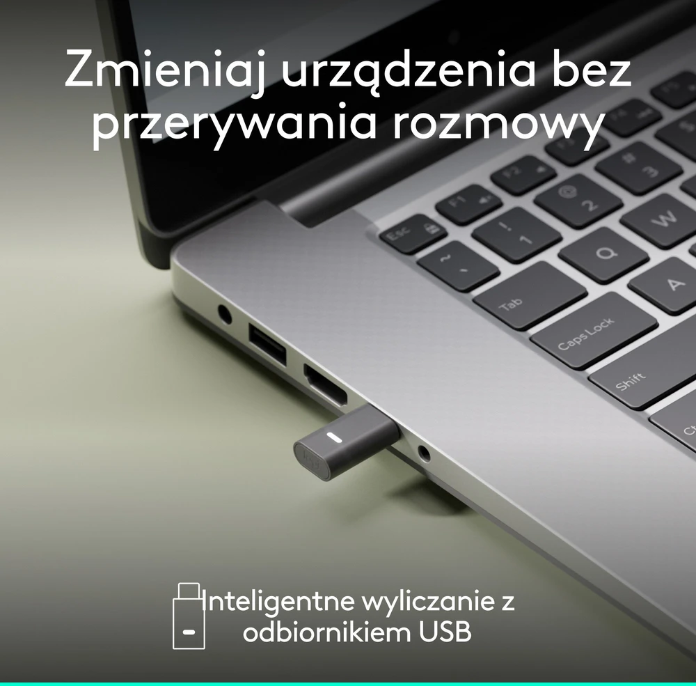 Ausinės „Logitech Zone Belaidės 2“ grafito spalvos