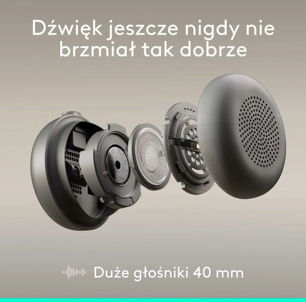 Ausinės „Logitech Zone su laidu 2“ grafito spalvos