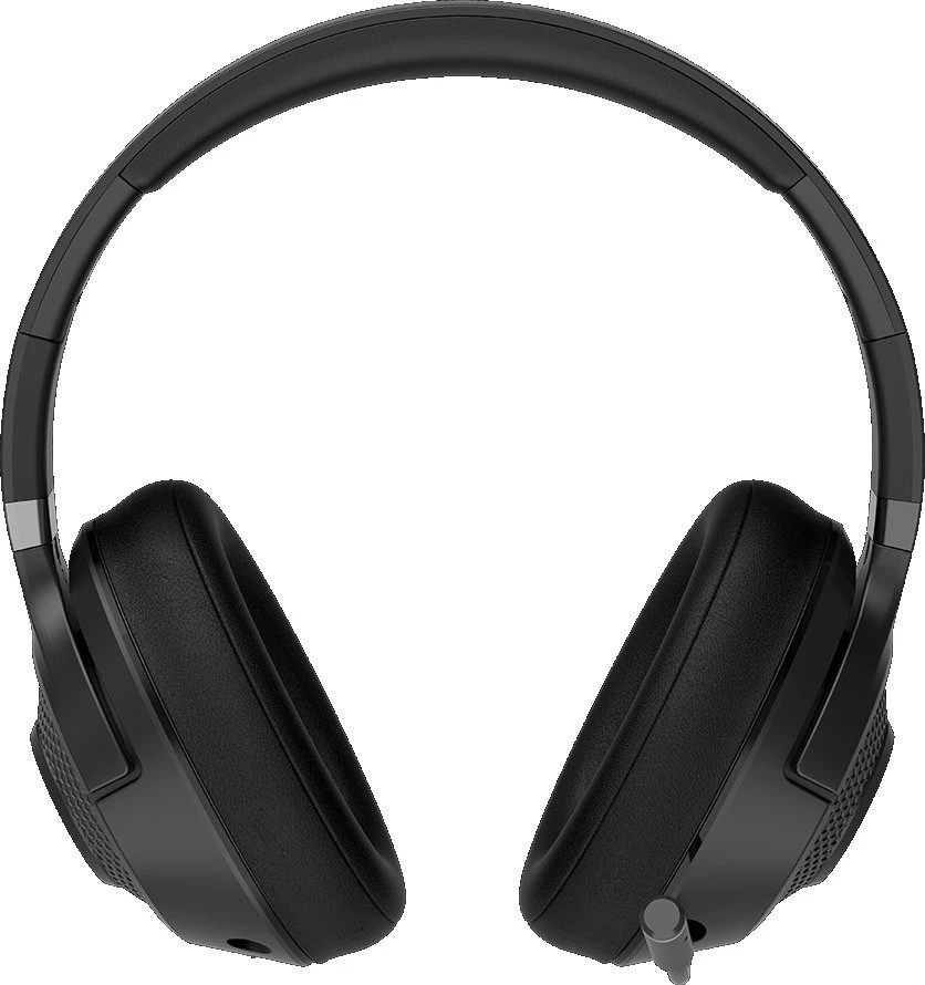 LORGAR Noah 500, Belaidės Žaidimų ausinės su mikrofonu, JL7006, BT 5.3, battery life iki 58 h (1000mAh), USB (C) charging kabelis (0.8m), 3.5 mm AUX kabelis (1.5m), size: 195*185*80mm, 0.24kg, juodas